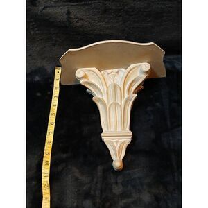 Sconce shelf wood carved art deco style. 11x10